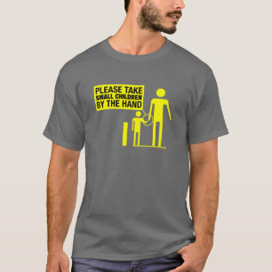 Camiseta Tome crianças pequenas pela mão (a substituiçã