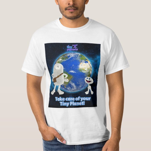 Camiseta Tome de seu planeta minúsculo (Frente)
