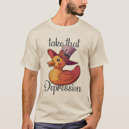 Camiseta Tome Essa Depressão - Pato De Borracha Bonito E En