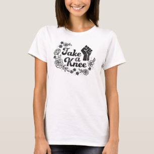 Camiseta Tome-me um joelho/#takeaknee/são com Kaepernick
