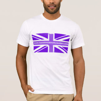 Camiseta Tome-o embandeiram para trás, o t-shirt branco dos