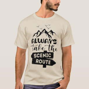 Camiseta Tome Sempre A Rota Cênnica