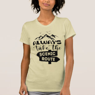 Camiseta Tome Sempre A Rota Cênnica