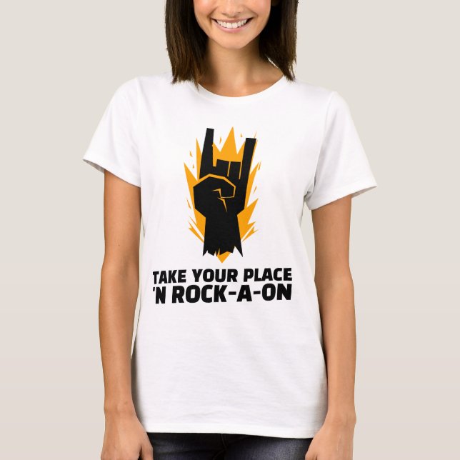 Camiseta Tome Seu Lugar ‘N Rock-A-O-N3 (Frente)