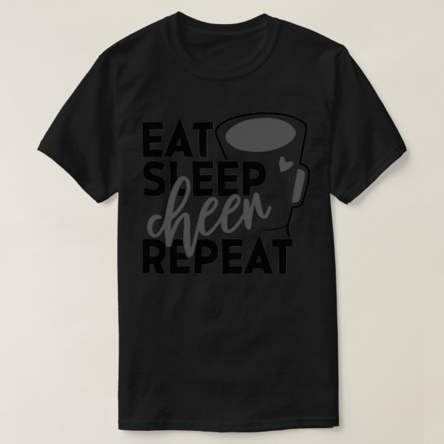 Camiseta Tome Sleep Cheer Repeat 33 (Frente do Design)