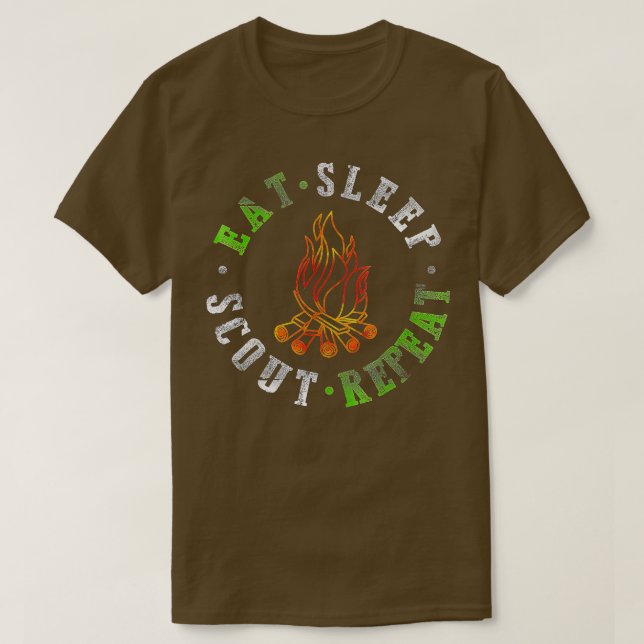 Camiseta Tome Sleep Scout Repita O Acampamento Scoupon (Frente do Design)