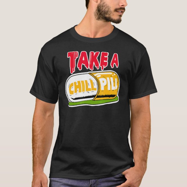 Camiseta Tome Um Comprimido Del Sol 13s Correspondendo (Frente)