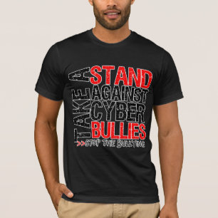 Camiseta Tome um suporte contra intimidações do Cyber