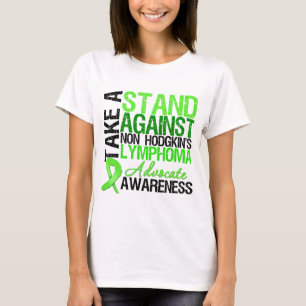 Camiseta Tome um suporte contra não o linfoma de Hodgkin