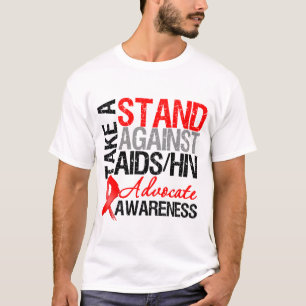 Camiseta Tome um suporte contra o HIV do AIDS