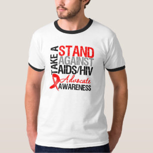 Camiseta Tome um suporte contra o HIV do AIDS