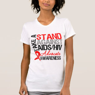 Camiseta Tome um suporte contra o HIV do AIDS