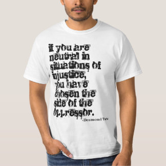 Camiseta Tome um t-shirt do suporte