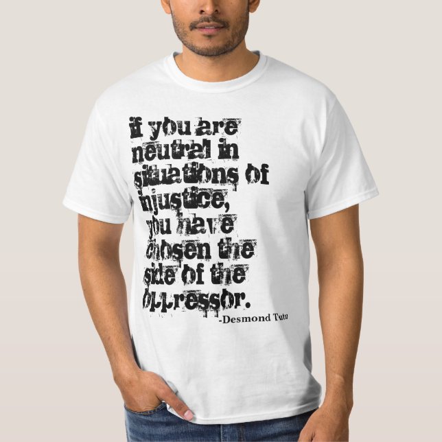 Camiseta Tome um t-shirt do suporte (Frente)