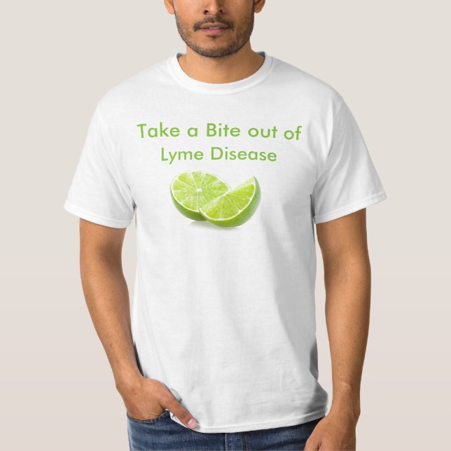 Camiseta Tome uma mordida fora do t-shirt de Lyme (Frente)