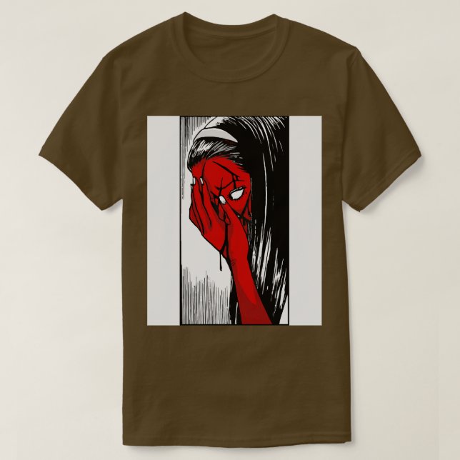 Camiseta Tomie Vermelho (Frente do Design)