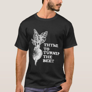 Camiseta Tomilho Para Nabo O Jardim De Legumes Beterraba