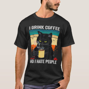 Camiseta Tomo Café E Odeio Pessoas
