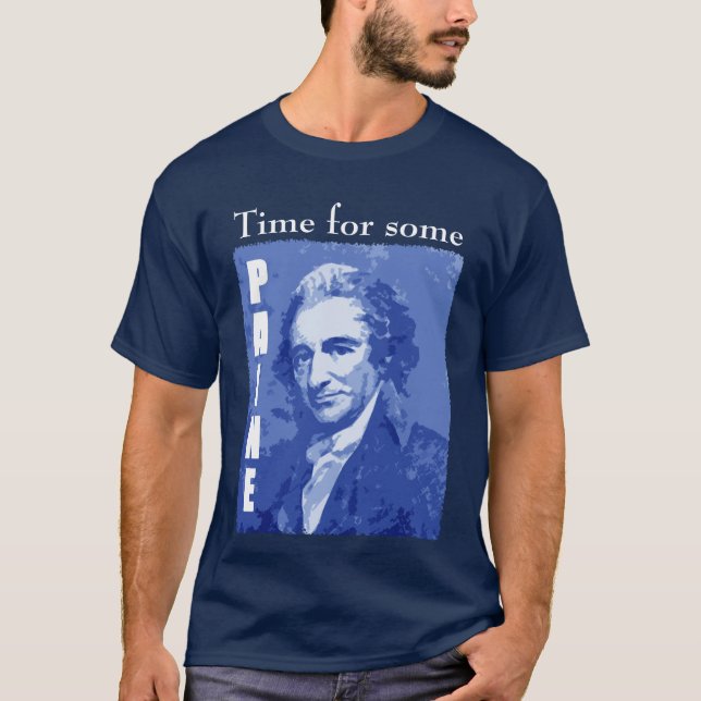 Camiseta TomPaine - "ligação, segue ou sai da maneira. " (Frente)