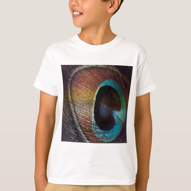 Camiseta Tonalidades Antigas Olho de Pena de Pavão (Frente)