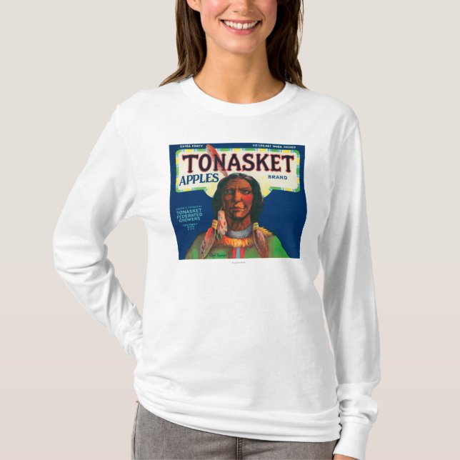 Camiseta Tonasket Apple etiqueta - Tonasket, WA (Frente)
