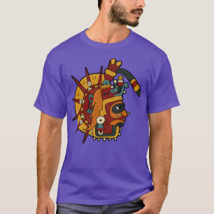 Camiseta Tonatiuh Aztec Deus Sol Deus Maio Maias Inca Tolte
