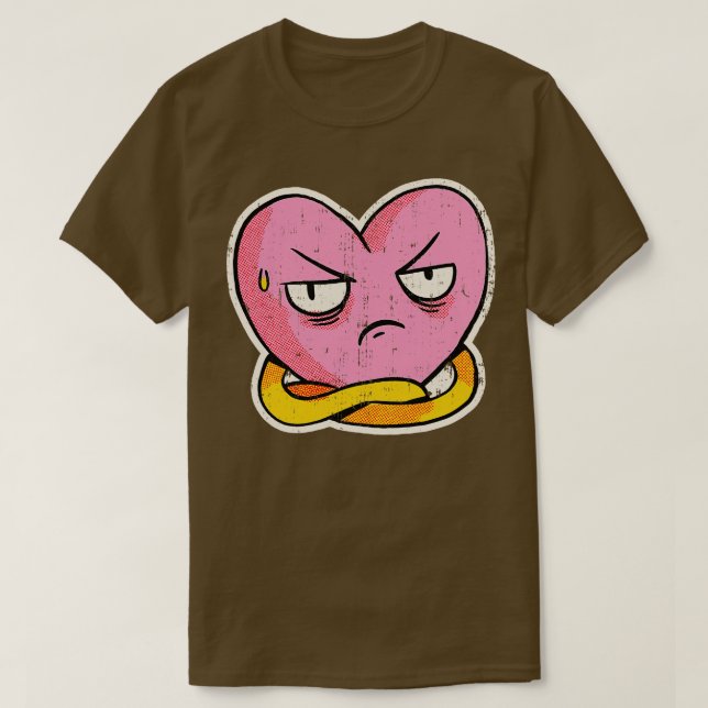 Camiseta Tonelada de Coração Disgustada (Frente do Design)