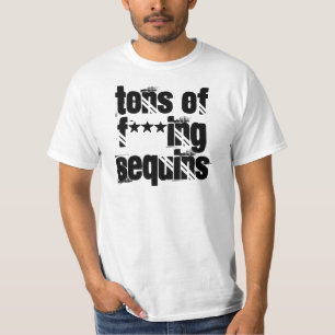 Camiseta Toneladas de Sequins do ing do *** de F