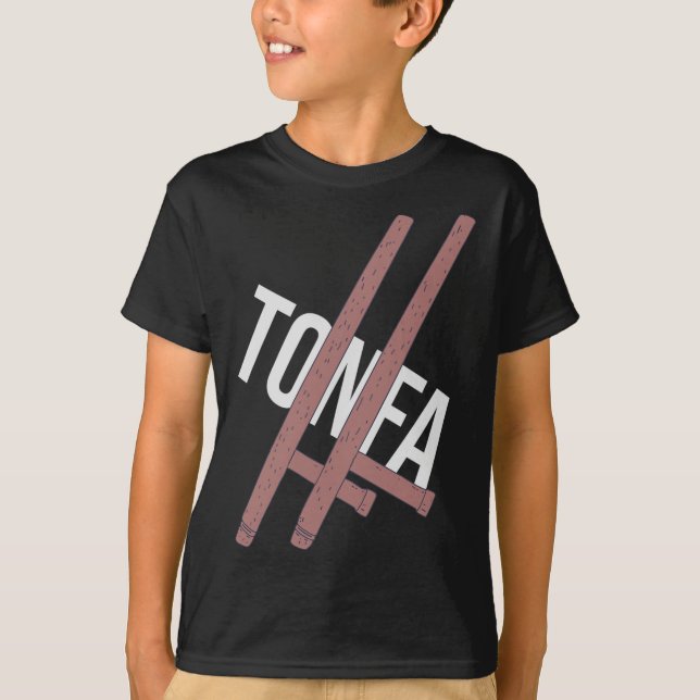 Camiseta Tonfa - Par Fa Tong - Luta Okinawan (Frente)