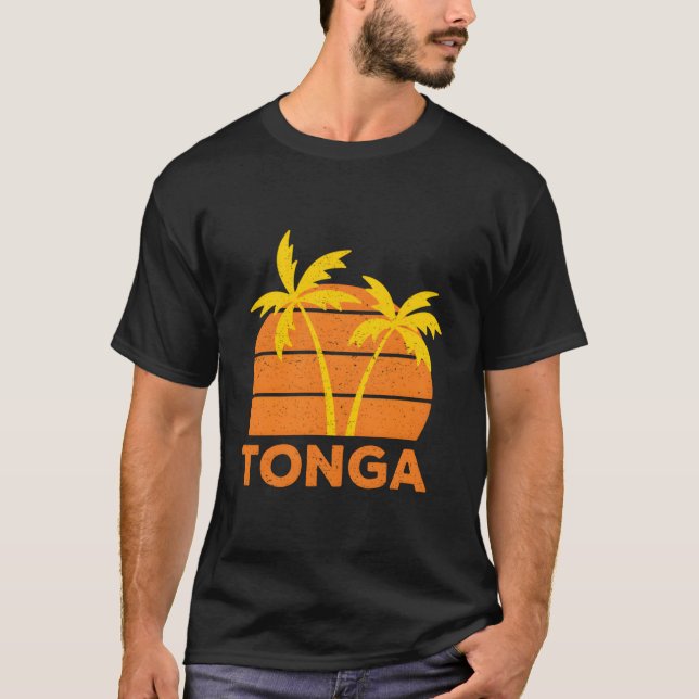 Camiseta Tonga Beach Férias Tonganas (Frente)
