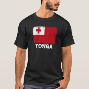 Camiseta Tonga Flag Suporta Tonga Pessoas Mulheres Homens