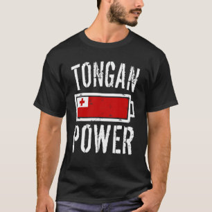 Camiseta Tonga Flag T-Shirt Tongan Battery Proud Tee