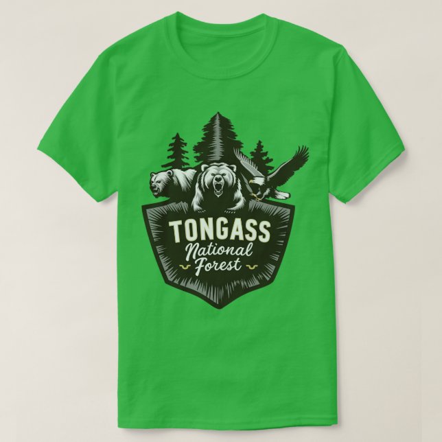 Camiseta Tongass Wildlife TSirt (Frente do Design)