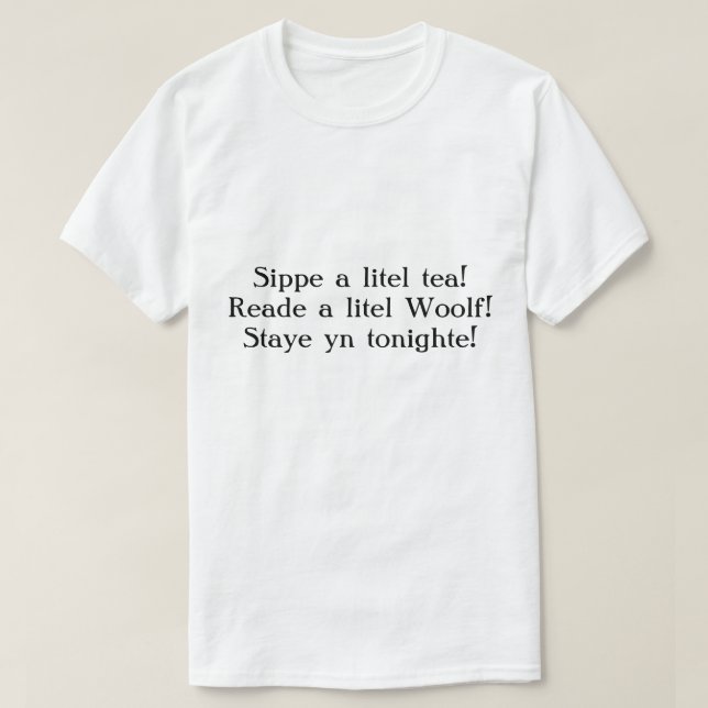 Camiseta Tonighte do yn de Staye! (Frente do Design)