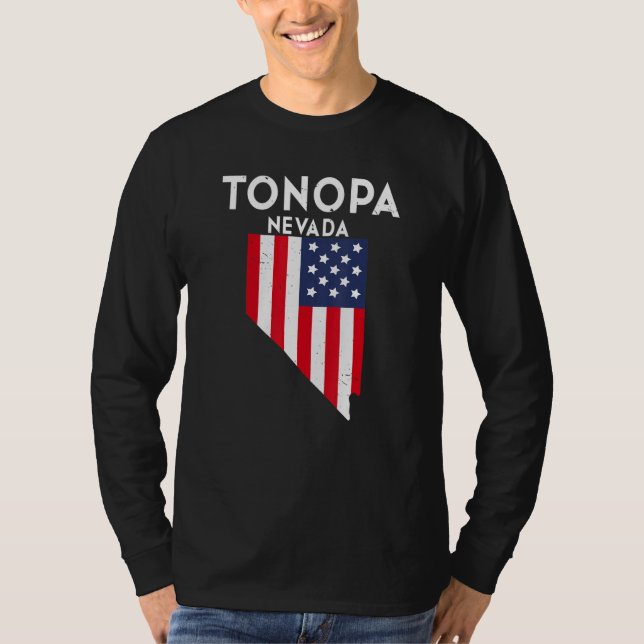 Camiseta Tonopah Nevada USA State America Travel Nevadan (Frente)