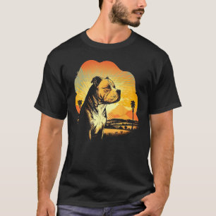 Camiseta Tons American Pit Bull Terrier de Moda Vintage Div