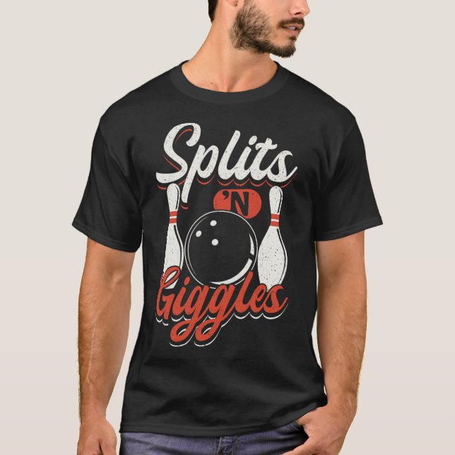 Camiseta Tons da Equipe da boliche ataca saliências (Frente)