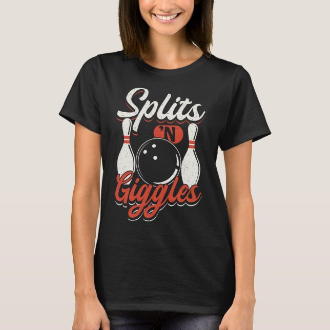 Camiseta Tons da Equipe da boliche ataca saliências (Frente)