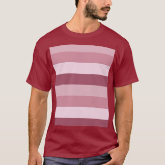 Camiseta Tons de cor rosa listras design