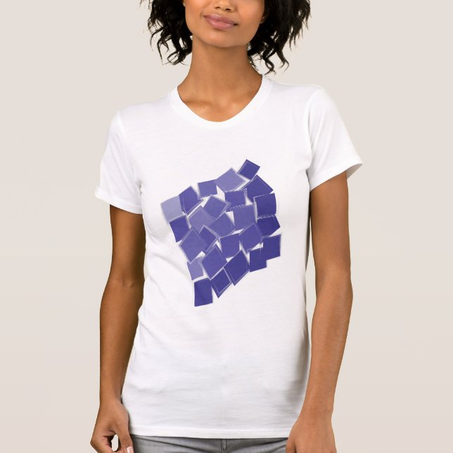Camiseta Tons de roxo espalhados (Frente)