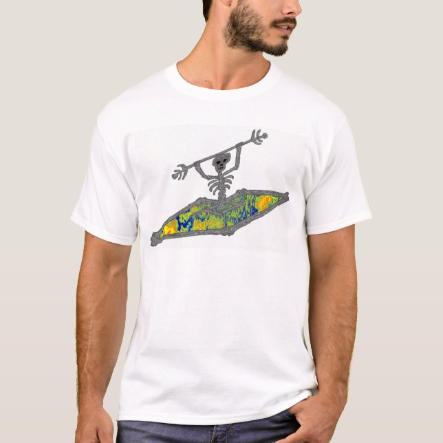 Camiseta tons felizes do caiaque (Frente)