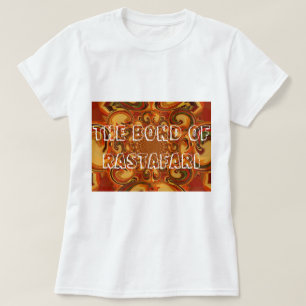 Camiseta Tons verdes, cor de laranja, castanho e Abstrato