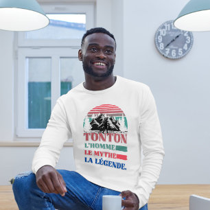 Camiseta Tonton l'homme Le Mythe la légende Vintage Gifts