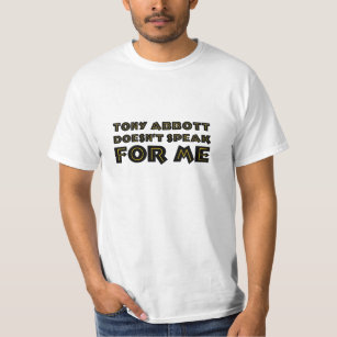 Camiseta Tony Abbott não fala para mim