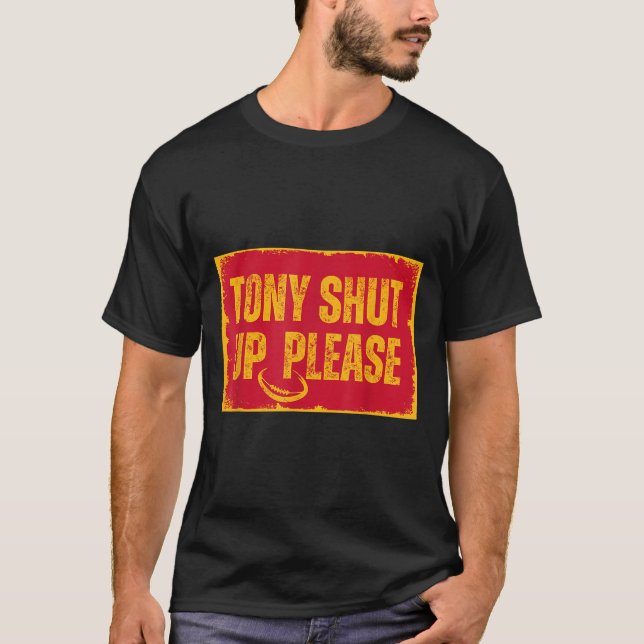 Camiseta Tony Cale-Se Por Favor (Frente)