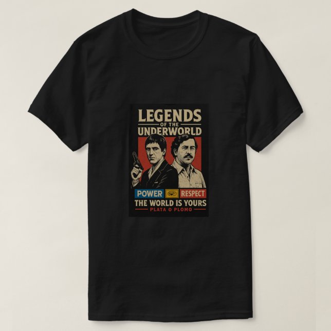 Camiseta tony montana pablo escobar (Frente do Design)