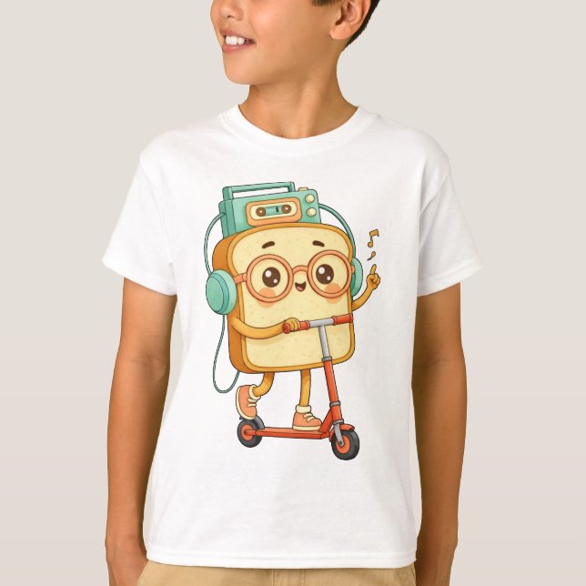 Camiseta Tony Pão - scooter fofo (Frente)