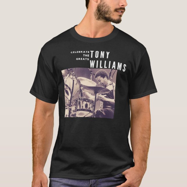 Camiseta Tony Williams Excelente Jazz Drummer Músico Clássi (Frente)