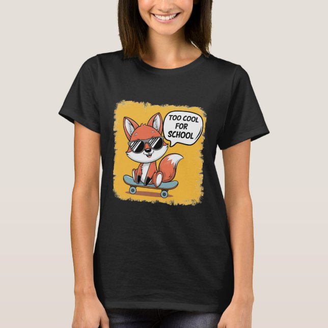 Camiseta Too Cool For School Moda Em Skate Fox  (Frente)