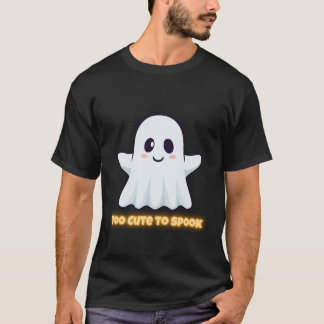 Camiseta Too Cute To Spook – Adorable Kawaii Ghost Hallowee